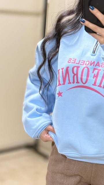 دورس نیم زیپ کالیفرنیا سایز فری ۳۸/۴۸